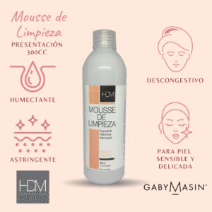 MOUSSE DE LIMPIEZA DESCONGESTIVA 300cc - HDM (RESPUESTO SIN VALVULA)