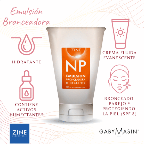 NP Emulsión Bronceadora Hidratante - ZINE