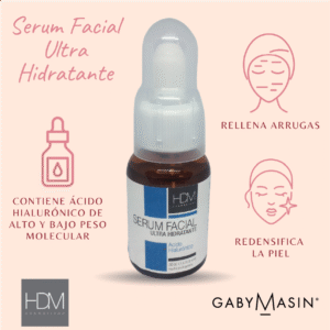 SERUM FACIAL ULTRA HIDRATANTE CON HIALURONICO 30cc - HDM