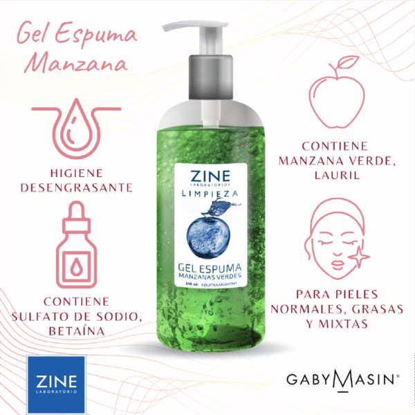 Gel Espuma Manzanas Verdes 340 ml- ZINE