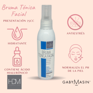 BRUMA TONICA FACIAL C/ A. HIALURONICO PIEL SECA - 75cc - HDM