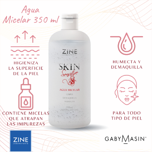 Agua Micelar Skin Sensitive - 350ml - ZINE