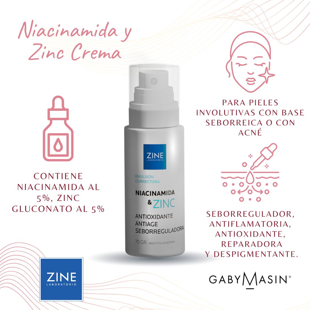 Emulsión correctora con Zinc y Niacinamida -ZINE x 70gr