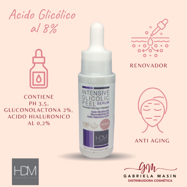 ACIDO GLICOLICO 8% - 3.5 pH -USO PROFESIONAL  HDM