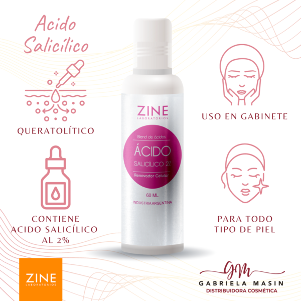 Acido Salicílico 2% USO EXCLUSIVO GABINETE 60 ml - ZINE