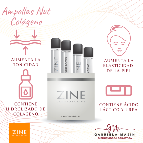 AMPOLLAS Nut Colageno(caja x 4 ampollas de 5ml)- ZINE