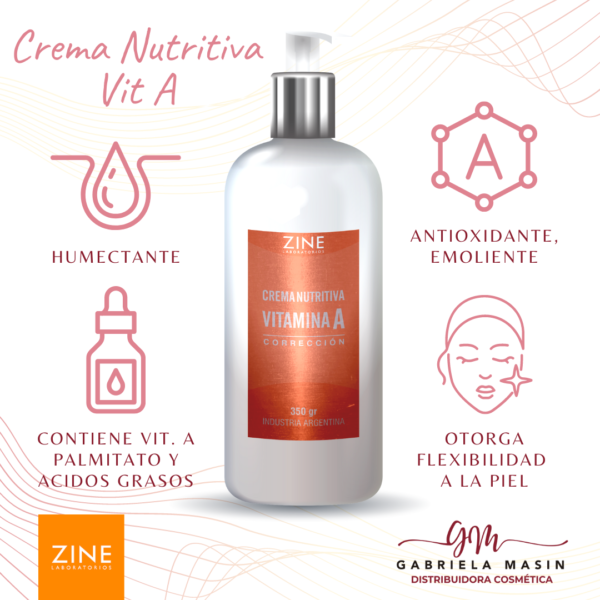 Crema Nutritiva con Vitamina A 350 gr- ZINE