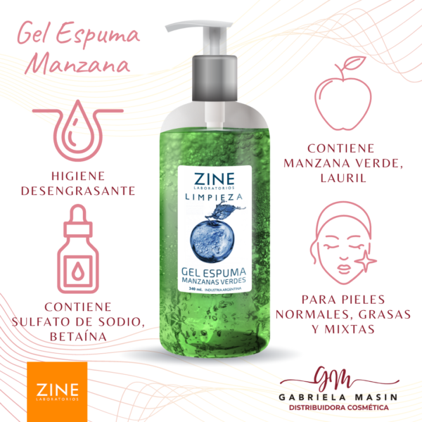 Gel Espuma Manzanas Verdes 340 ml- ZINE