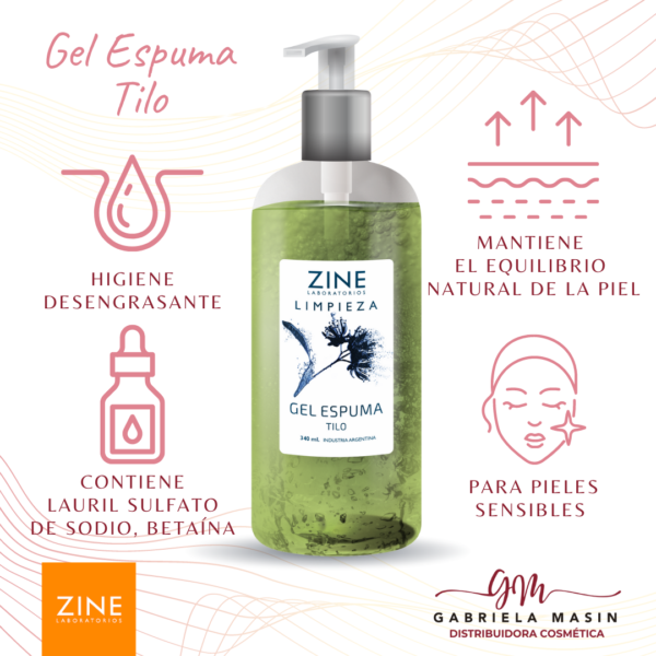 Gel Espuma Tilo 340 ml - ZINE