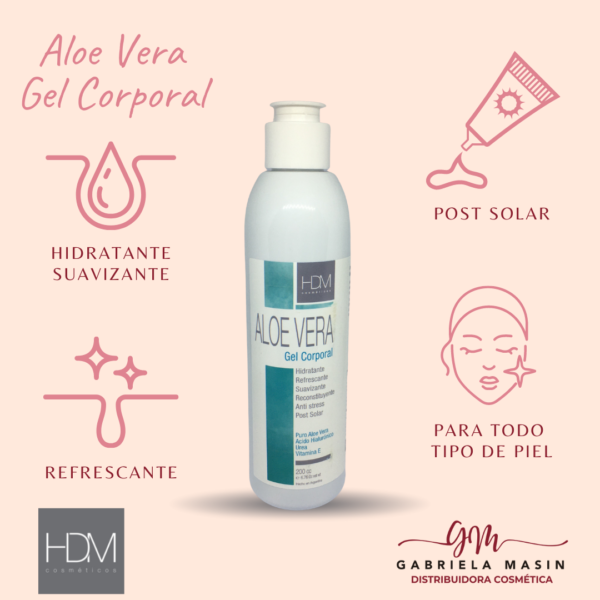 ALOE VERA GEL CORPORAL 200 cc - HDM