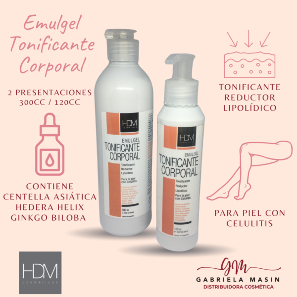 EMULGEL TONIFICANTE CORPORAL 30 cc - HDM