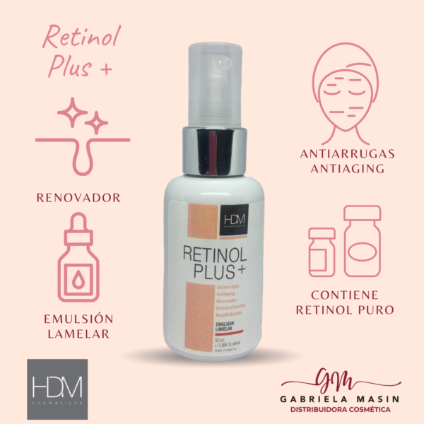 RETINOL PLUS+ EMULSION LAMELAR 50 cc - HDM