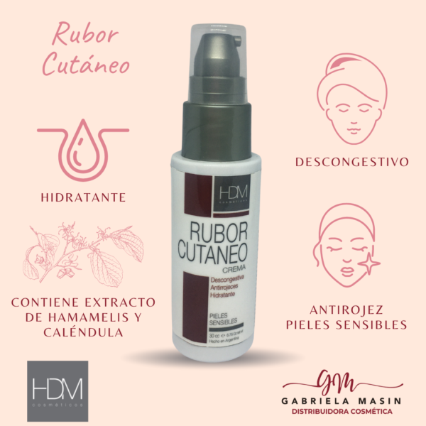 CREMA RUBOR CUTANEO EMULSION LAMELAR 30 cc- HDM