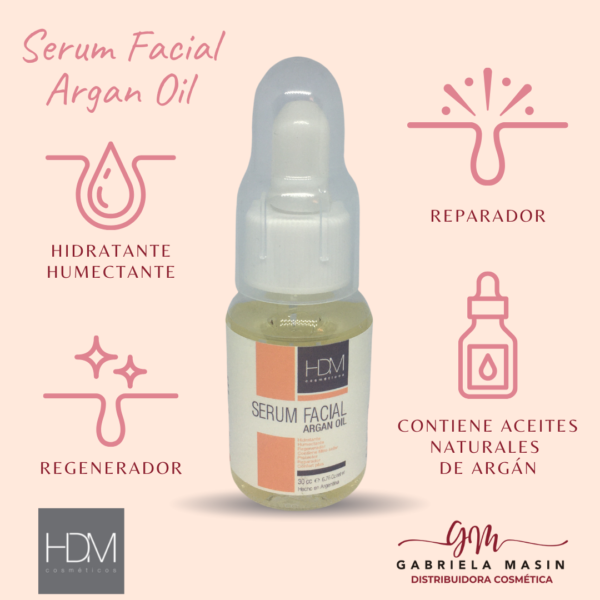 SERUM FACIAL ARGAN OIL 30 cc - HDM