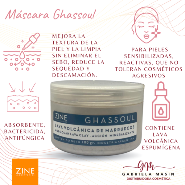 MÁSCARA GHASSOUL DE  MARRUECOS - FRANCESA-ZINE x100gr