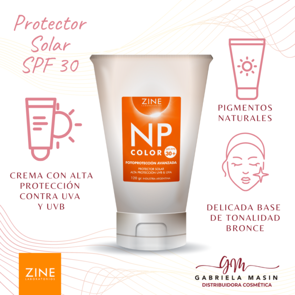 NP Protector solar crema con Color SPF 30 Zine