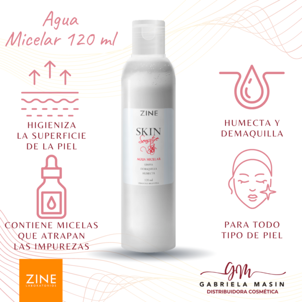 Agua Micelar Skin Sensitive - 120ml - ZINE