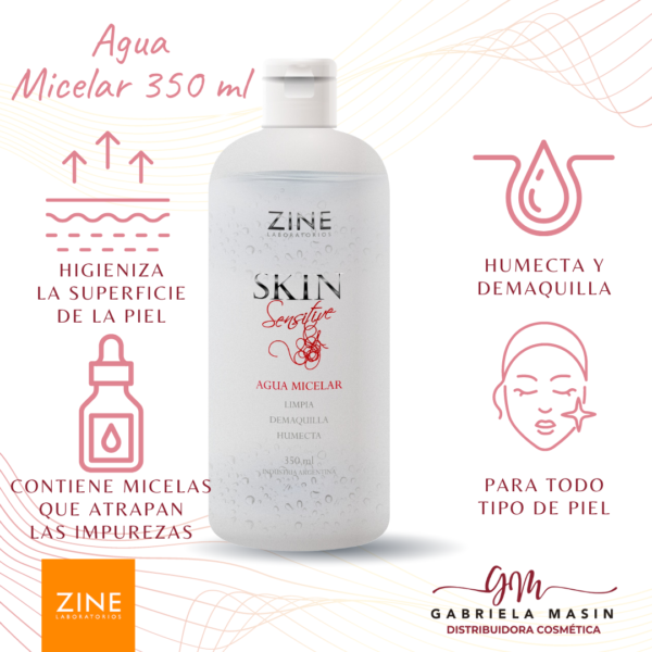 Agua Micelar Skin Sensitive - 350ml - ZINE