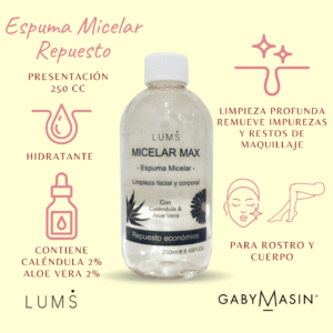 REPUESTO Espuma MICELAR MAX - 250ml LUMS