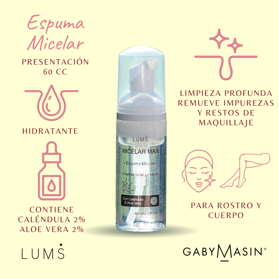 Espuma MICELAR MAX - 60ml LUMS