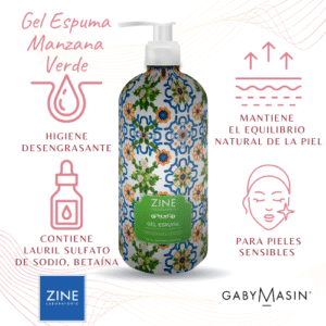 Gel espuma manzanas verdes 340ml.ZINE