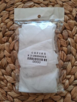 Cofia de tela (x3 unidades)