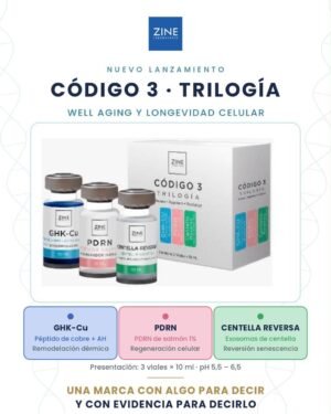Ampollas  GHK-CU, PDRN- CENTELLA REVERSA x 10ml Zine